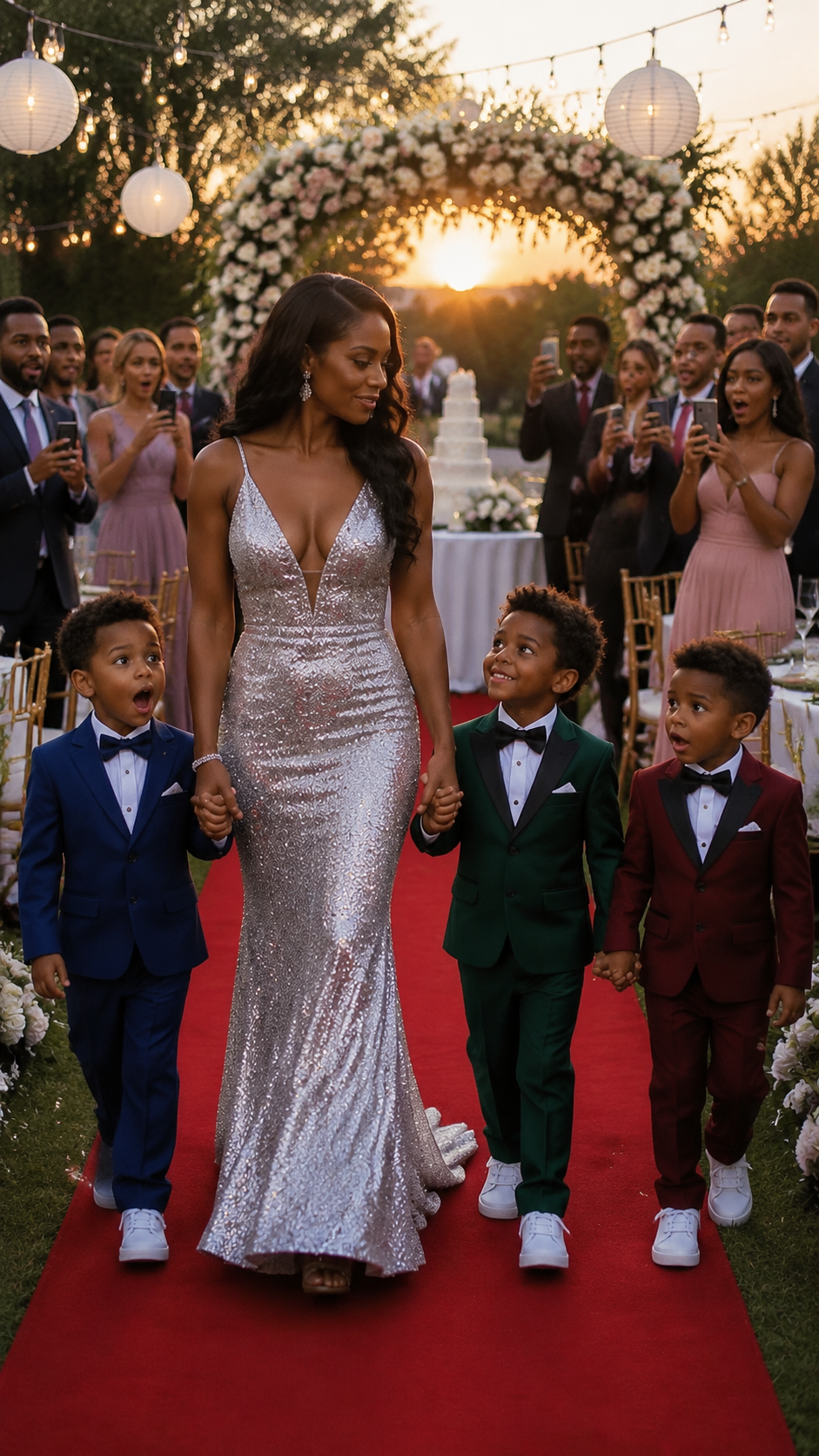 SHE WALKED HER FOUR-YEAR-OLD TRIPLETS INTO HER MILLIONAIRE EX-HUSBAND'S WEDDING. THE FAMILY THAT INVITED HER EXPECTING HER TO ARRIVE BROKEN GOT SOMETHING ENTIRELY DIFFERENT INSTEAD.