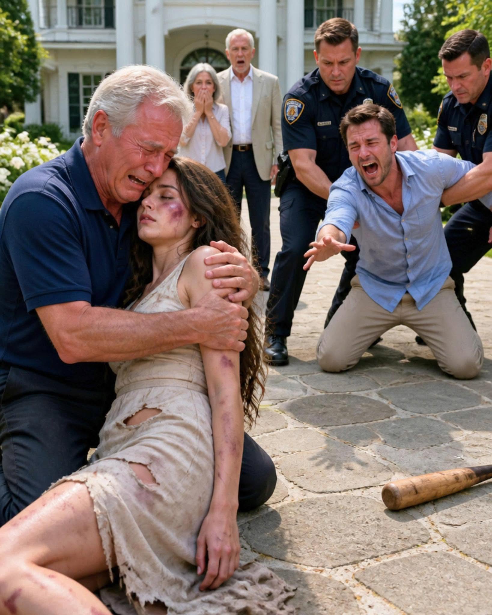 My daughter whispered, “Dad, help,” and then the line went dead.  Twenty-three minutes later, I was staring at my son-in-law on the porch of his family’s mansion, a baseball bat resting across his shoulder and a cruel smile on his face.