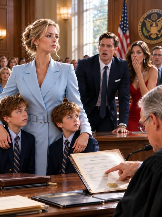My Husband Walked Into Divorce Court With Three Attorneys, an Ironclad Prenup, and the Woman He Planned to Marry—Certain He Would Take Our Entire Fortune and Full Custody of Our Twin Boys... Until the Judge Opened the Company’s Original Ownership Records, Read the First Name Listed, and Asked One Question That Drained Every Bit of Color From His Face