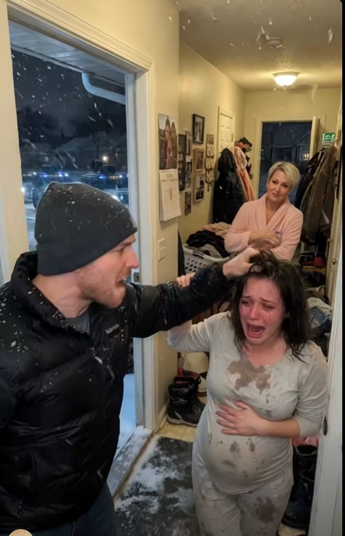 "My Husband Dragged My Pregnant Body Into The Freezing Snow After His Mother Poured Scalding Water On Me… He Didn’t Know The Convoy Of Black SUVs Headed For His House." The cold was the only reason I stayed conscious.