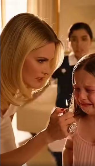 I CAUGHT THE CHAIRMAN’S FIANCÉE BURNING HIS DAUGHTER’S HAIR WITH A CURLING IRON. I SCREAMED AND SHOVED HER AWAY, THINKING MY LIFE WAS OVER. THEN HE WALKED IN—AND DID THE UNTHINKABLE.