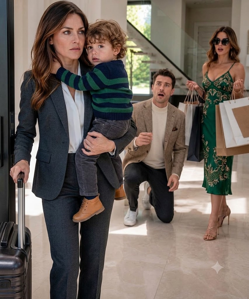 While my husband spent the day buying luxury gifts for his mistress, I quietly packed my son’s clothes and disappeared. When he finally came home, the house was empty except for a yellow envelope on the table. “Where are you?” he shouted over the phone. I smiled as he tore it open. Inside were divorce papers, bank records, and one photograph that destroyed his perfect lie. But that envelope was only the beginning of my rev:enge…