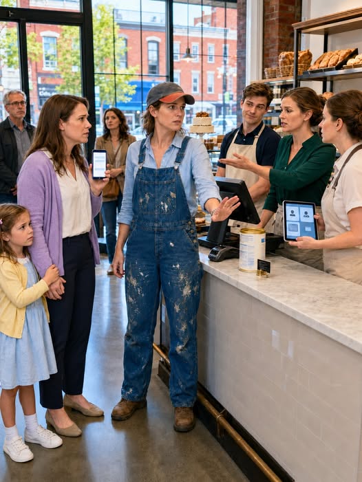 A Store Employee Mocked A Deaf Mother, Refused To Correct The Price Of Her Baby’s Formula, And Told Her To Bring Someone Who Understood Shopping. I Stepped Forward In Paint-Stained Overalls And Demanded An Explanation. She Called Security—Never Realizing The “Poor Customer” Defending That Mother Owned The Entire Market Chain.