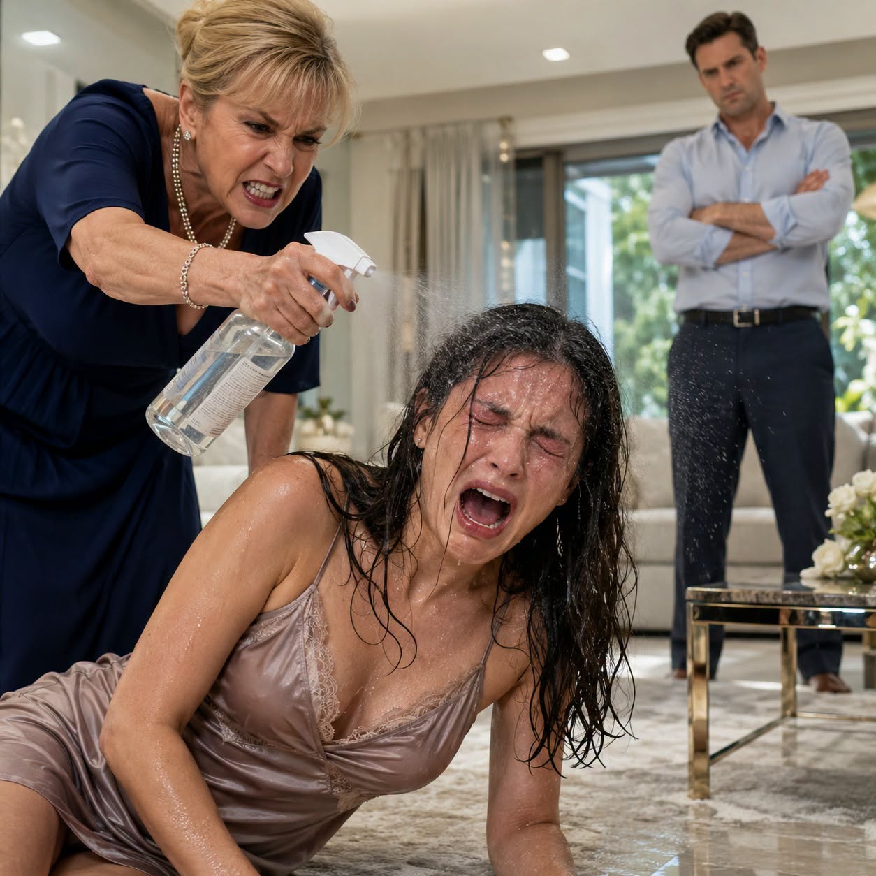 One day after my wedding, my mother-in-law sneered, “A filthy, penniless woman like you doesn’t belong in this family,” then sprayed disinfectant directly into my face.