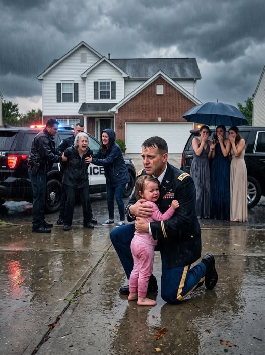 At 30,000 feet, my doorbell camera sent an alert. When I opened the live feed, my blood went cold. My mother-in-law was dragging my terrified daughter across the driveway while my wife stood there filming and laughing. Her sisters circled around, pouring liquid on my sobbing child like it was some sick game. I rerouted my private jet immediately, contacted my old military unit, and **3 hours and 41 minutes later**, their doorstep became absolute chaos.