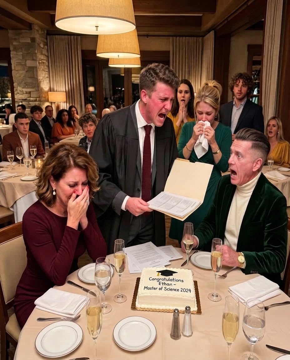 For 20 years, I raised my husband’s illegitimate son as my own. On the day he received his master’s degree, my husband stood in front of everyone and said, “Thank you for taking care of my mistress’s son!” But the moment that son answered him, my husband completely fell apart