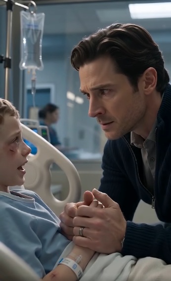 ""“Grandpa pushed my head into the driveway.” Toby’s fingers were locked around Daniel’s hands when he said it. The boy’s breathing came in shallow, uneven pulls, each one seeming to catch against the white bandage wrapped around his forehead. One side of his face had swollen enough to narrow his eye. Purple bruising darkened the skin beneath it, and three thin scratches crossed his cheek like careless pencil marks.