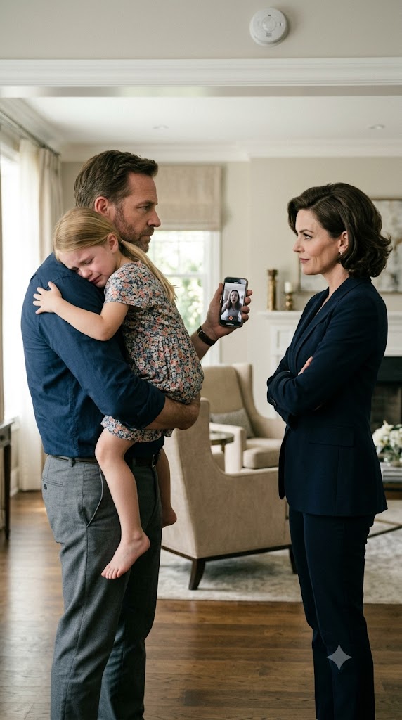 I thought my new wife loved my daughter like her own… but when I checked the security camera feed from my car—I saw a nightmare that made my blood run cold…