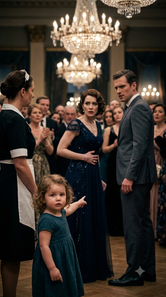 "THE BALLROOM CELEBRATED THE FUTURE MORETTI HEIR—UNTIL A HOUSEKEEPER’S THREE-YEAR-OLD DAUGHTER EXPOSED THE PREGNANCY WITH SIX WORDS.