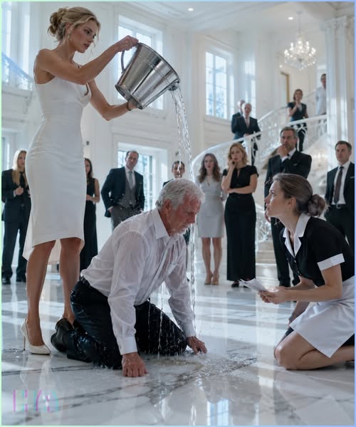 She Lifted a Silver Bucket to Humiliate the Billionaire’s Helpless Father, but the Maid She Never Bothered to Name Was the Only One Who Knew What He Had Already Signed