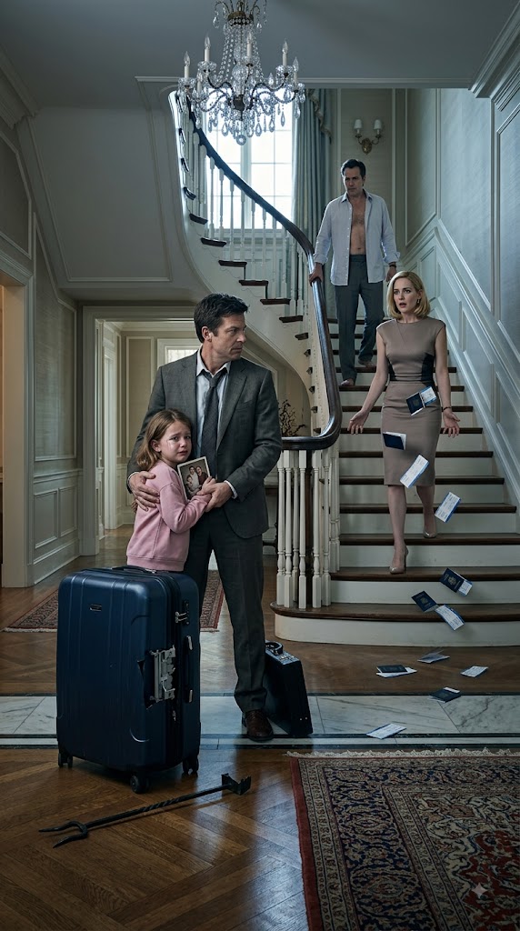 "A terrified little girl pounds from inside a locked hard-shell suitcase in a Connecticut mansion.