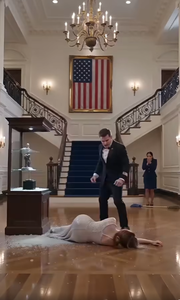 The luxurious marble and hardwood foyer was designed to showcase wealth, but tonight it witnessed an act of unforgivable cruelty that changed everything.