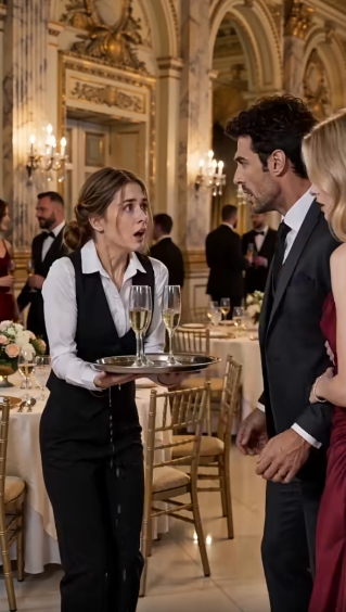 "I'm so sorry, sir!" Clara barely heard her own voice over the thin rattle of glass on her tray.