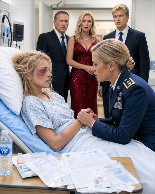 I RACED to a hospital in my Army dress uniform to comfort my injured daughter. I found her bruised and trembling. The family smiled. "Your rank doesn't scare us." They never knew silence was coming.