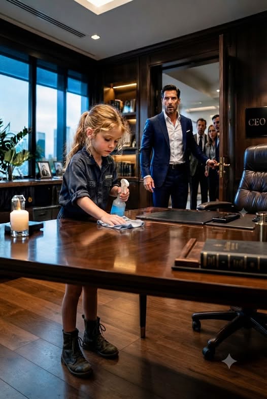 A Six-Year-Old Came to Work Her Sick Mother’s Shift—Then the CEO Stopped a Billion-Dollar Deal and Asked Who Had Made Her Afraid to Stay Home