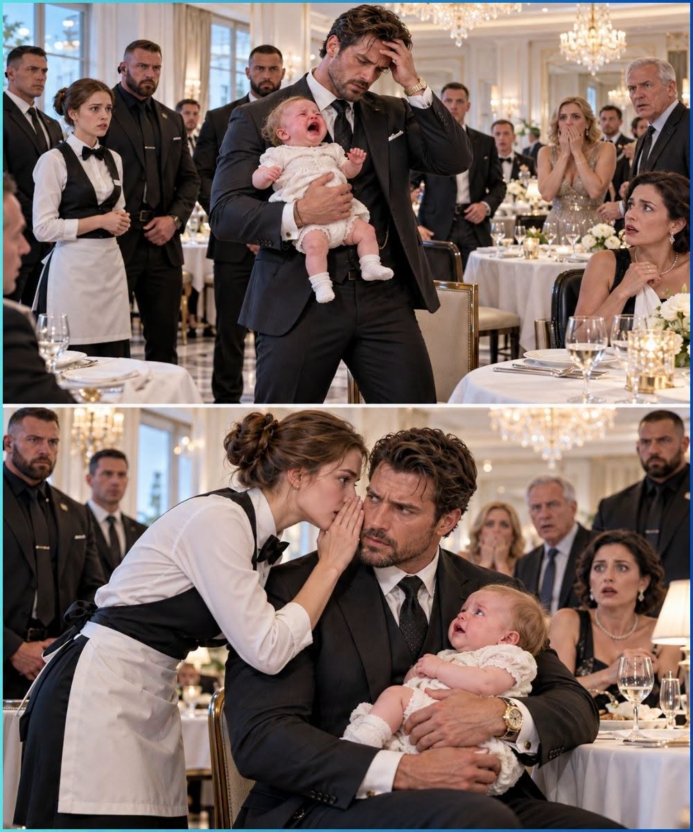 THE MAFIA BOSS'S BABY SCREAMED FOR SIX HOURS—UNTIL A WAITRESS WHISPERED THE TRUTH NO ONE DARED TELL HIM