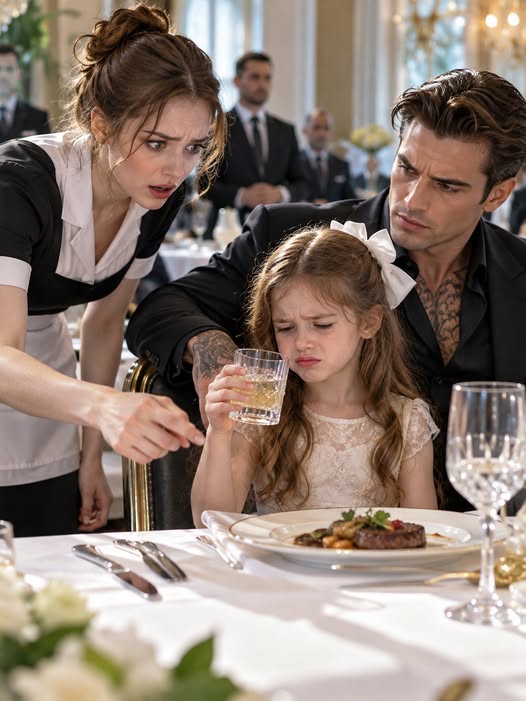“It Tastes Bitter,” The Mafia Boss’s Daughter Whispered—Then the Humiliated Waitress Spotted the Glass