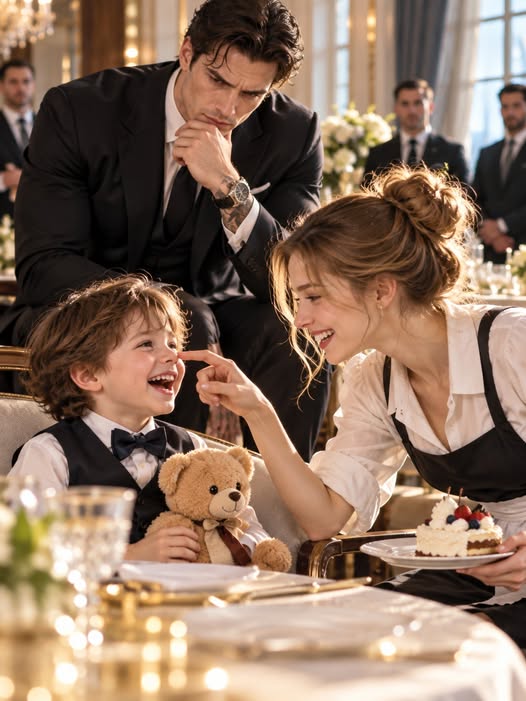 THE MUTE MAFIA BOSS’S SON LAUGHED FOR THE FIRST TIME—WHAT THE WAITRESS DID SHOCKED EVERYONE!
