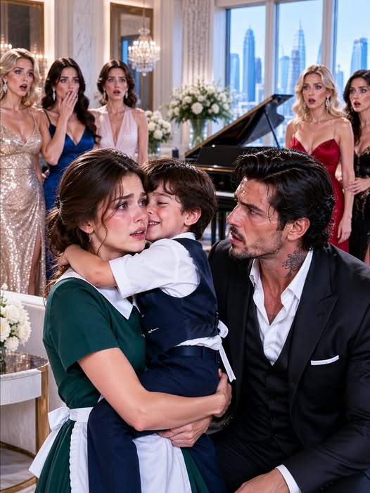 THE MAFIA BOSS ASKED HIS SON TO CHOOSE A NEW MOTHER FROM FIVE WEALTHY WOMEN—BUT THE BOY WALKED PAST THEM ALL AND TOOK THE NANNY’S HAND