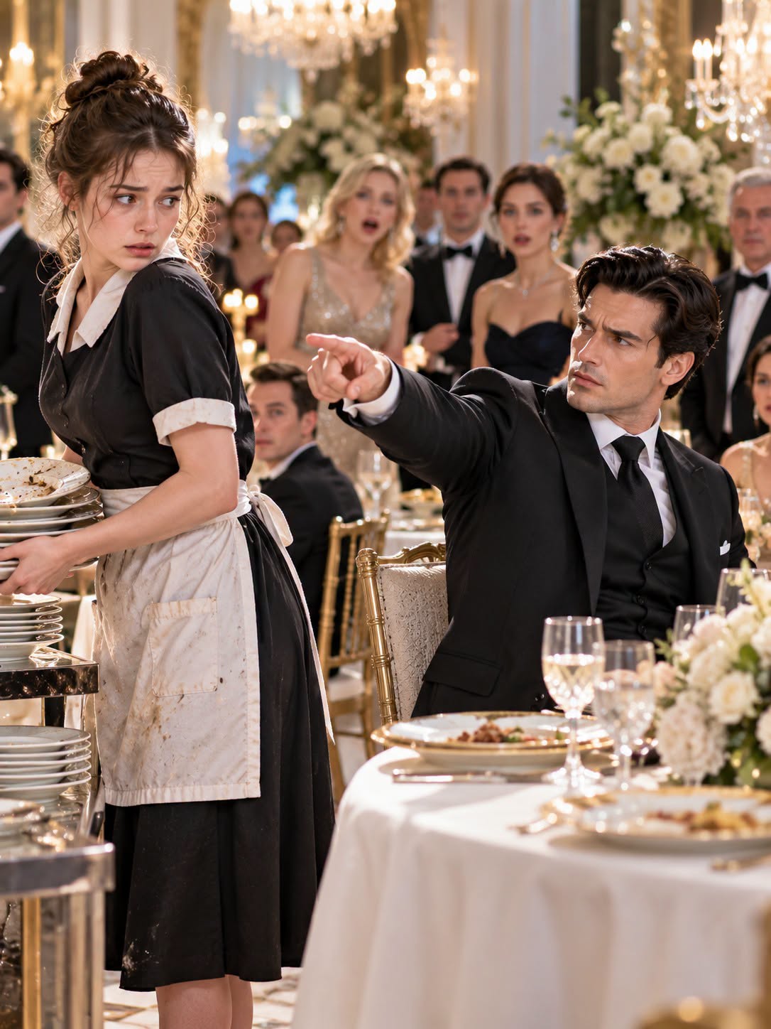 She Was Just Clearing Plates After Dinner—Then The Mafia Boss Pointed And Said, “That Girl. Now.”  The Gilded Lily smelled of truffle oil, old money, and fear.