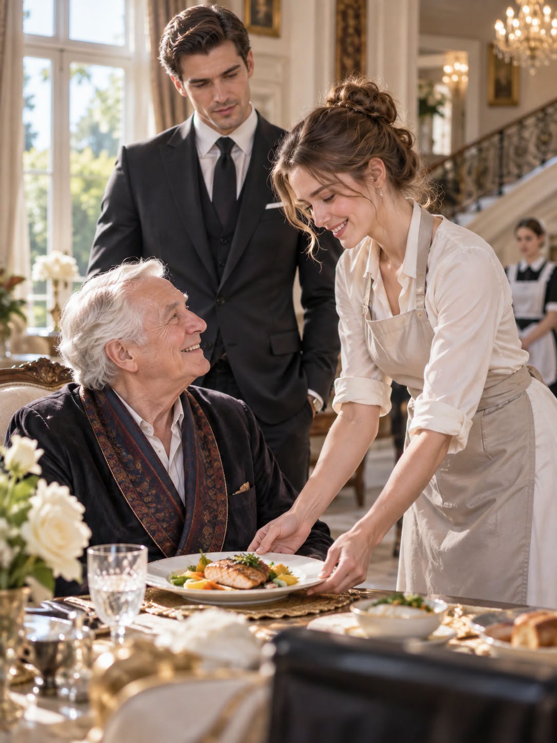 MILLIONAIRE HIRED A COOK FOR HIS ELDERLY FATHER—THEN HIS MANSION WAS NEVER THE SAME