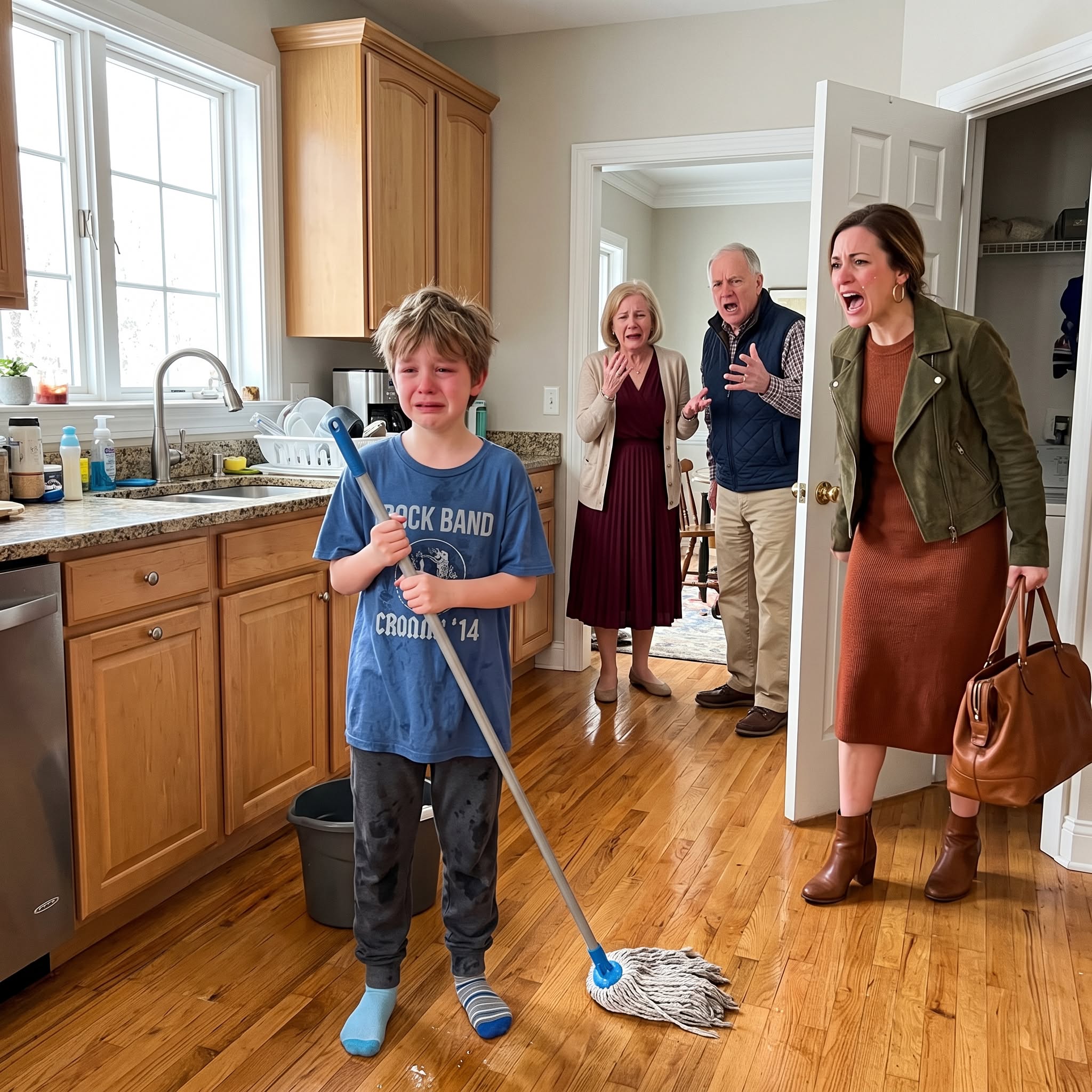 I came home from a conference a day early and found my 10-year-old son alone