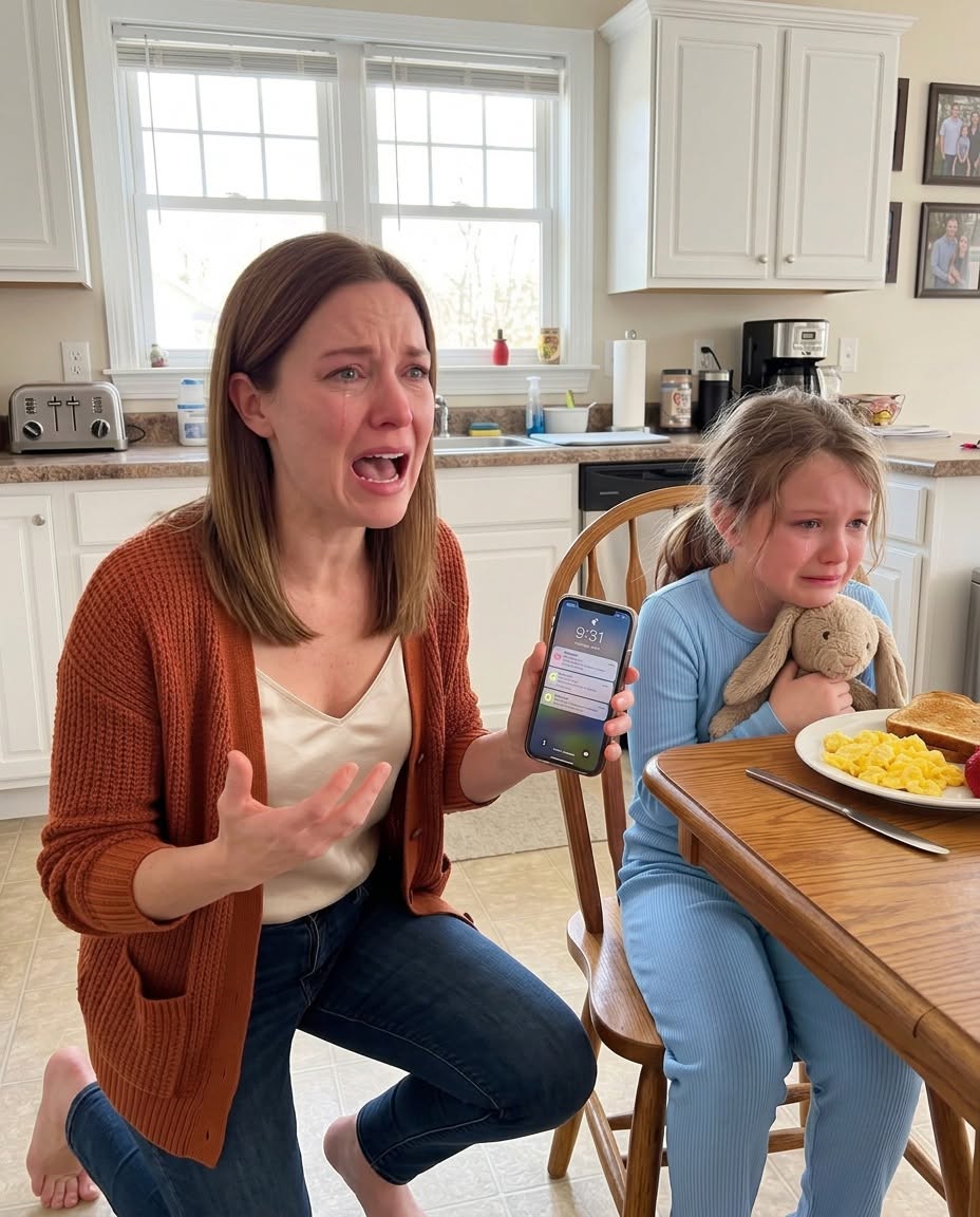 I picked up my 9-year-old daughter from my parents’ house after a week-long business trip to Europe.