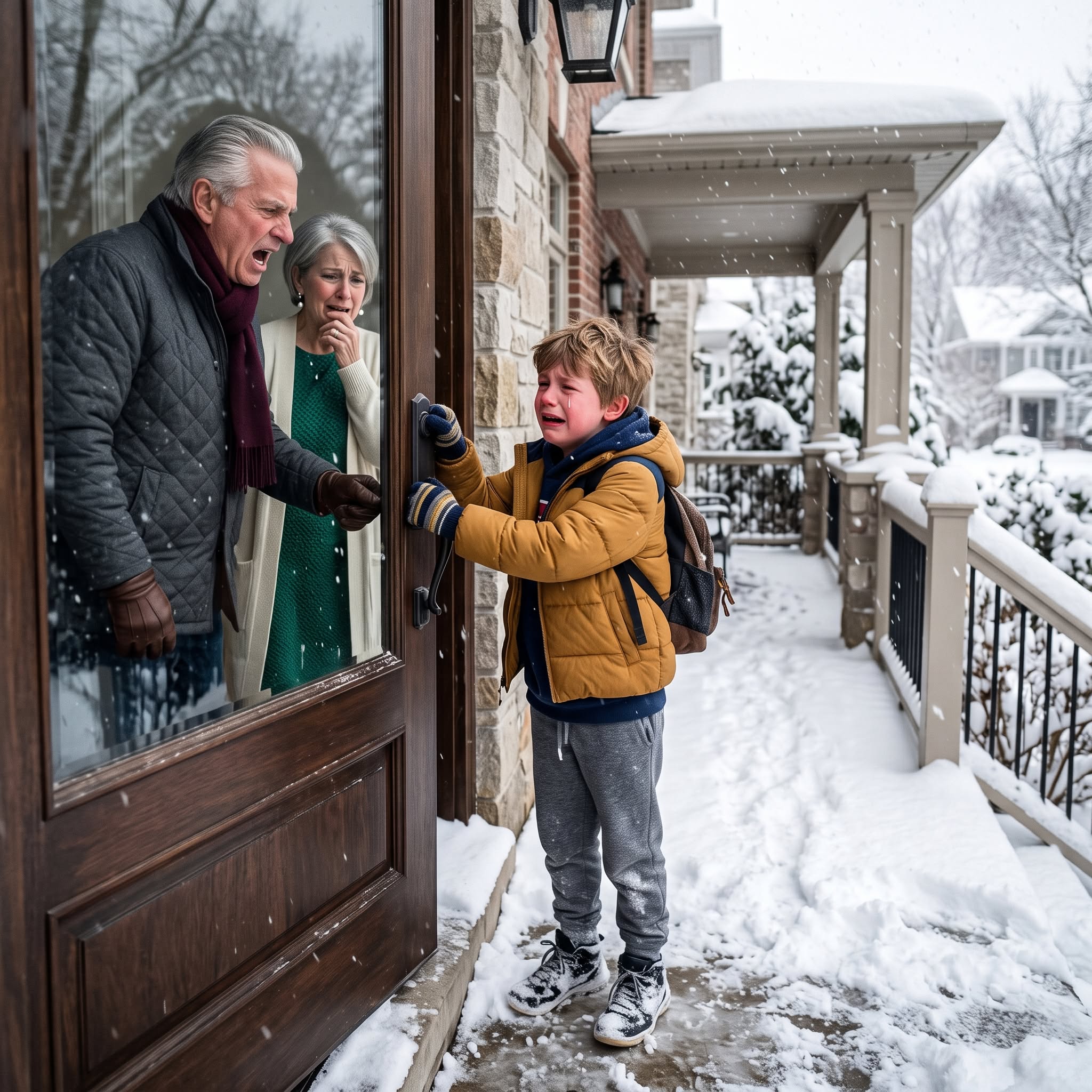My in-laws threw my 9-year-old son into a blizzard after his cousin made up a story about him.