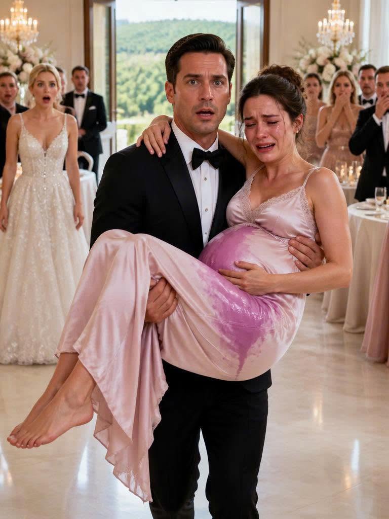 My labor began in the middle of my sister-in-law's extravagant vineyard wedding