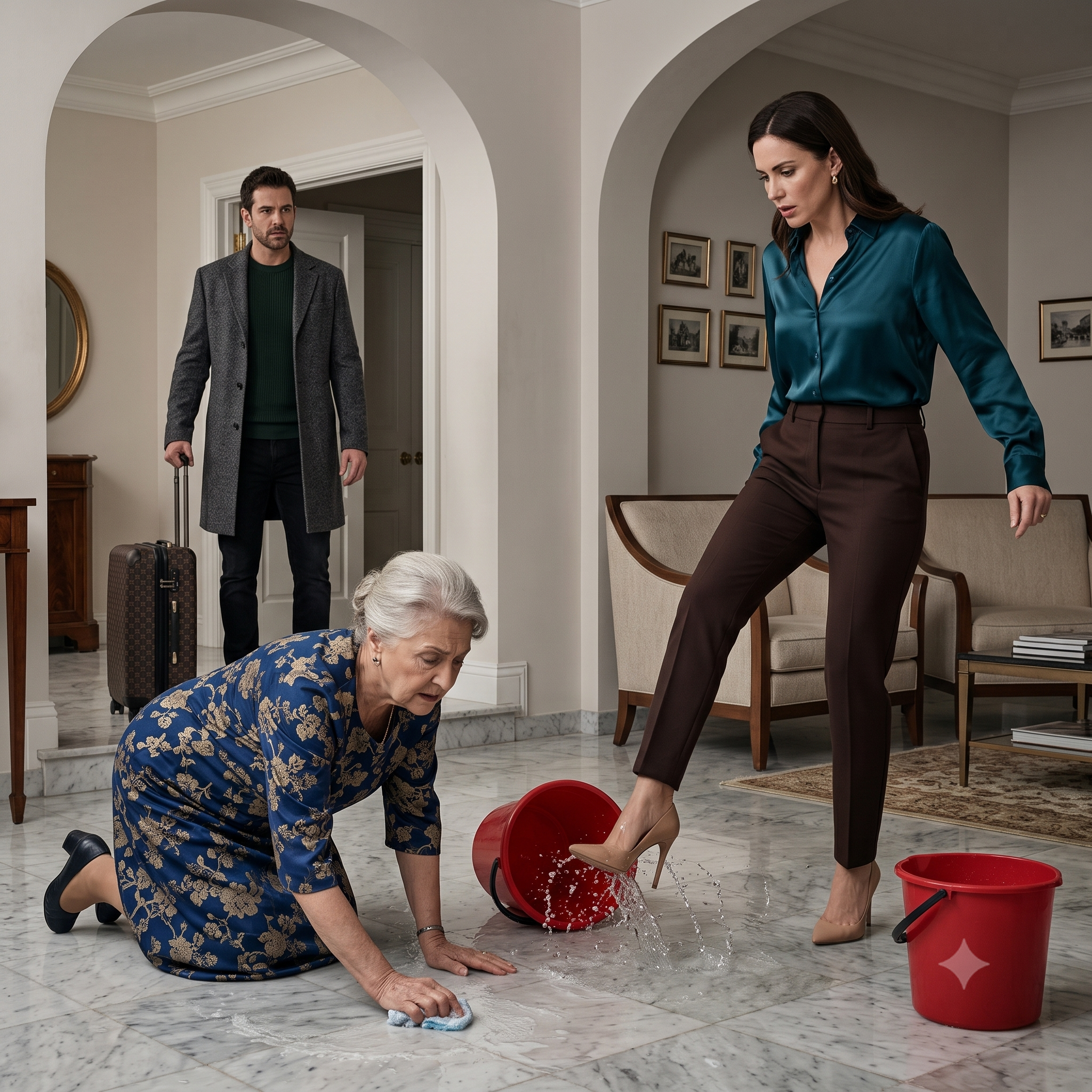 The first thing I heard when I stepped into my own house was my wife telling my mother to keep cleaning.