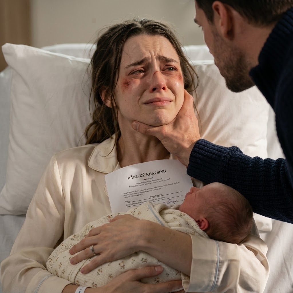 Two hours after giving birth, I watched my husband, waiting in silence for him to finally hold our baby