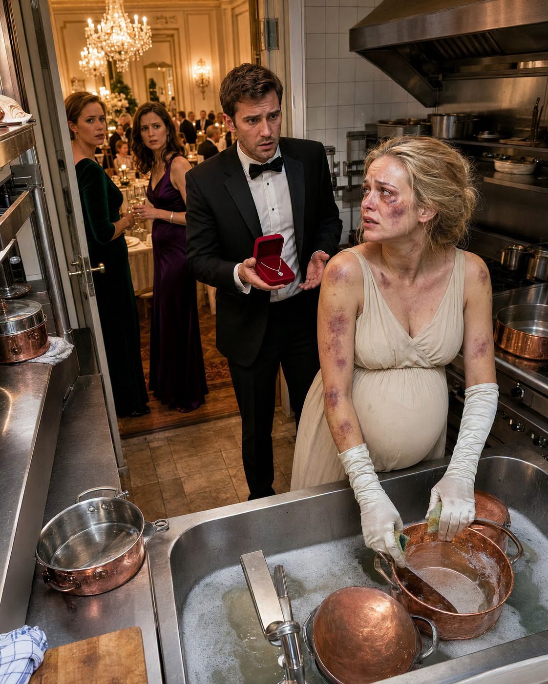 THE WOMAN IN THE SERVICE KITCHEN