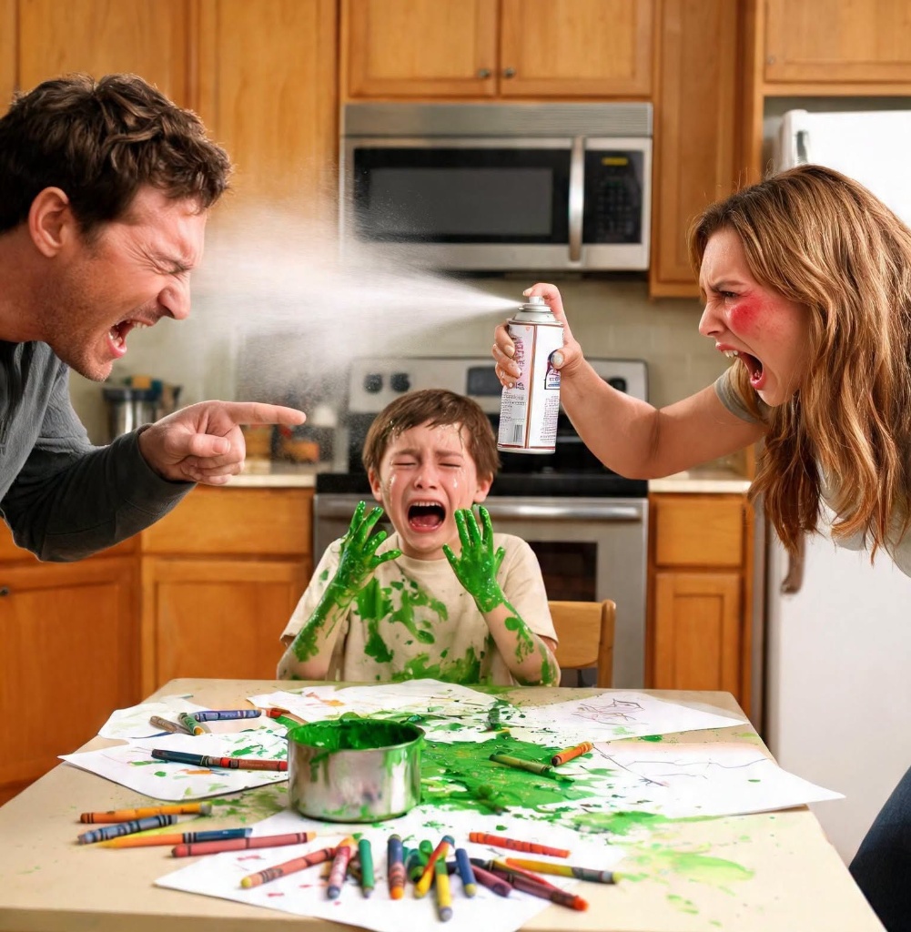 My autistic brother was trembling beneath the kitchen table when I found him.