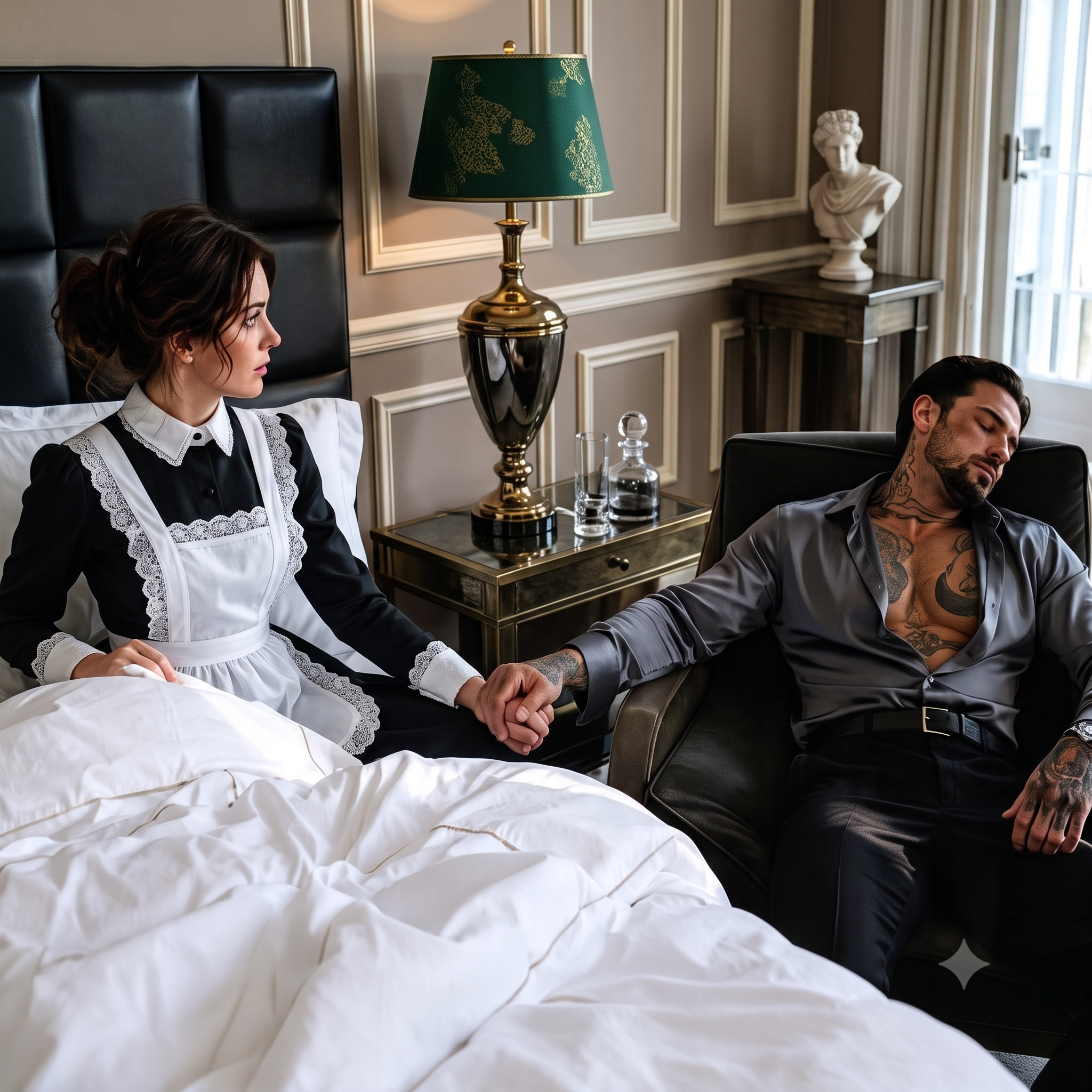 The Ruthless Mafia Boss Carried His Exhausted Maid to Bed—She Woke Up to Him Gently Holding Her Hand