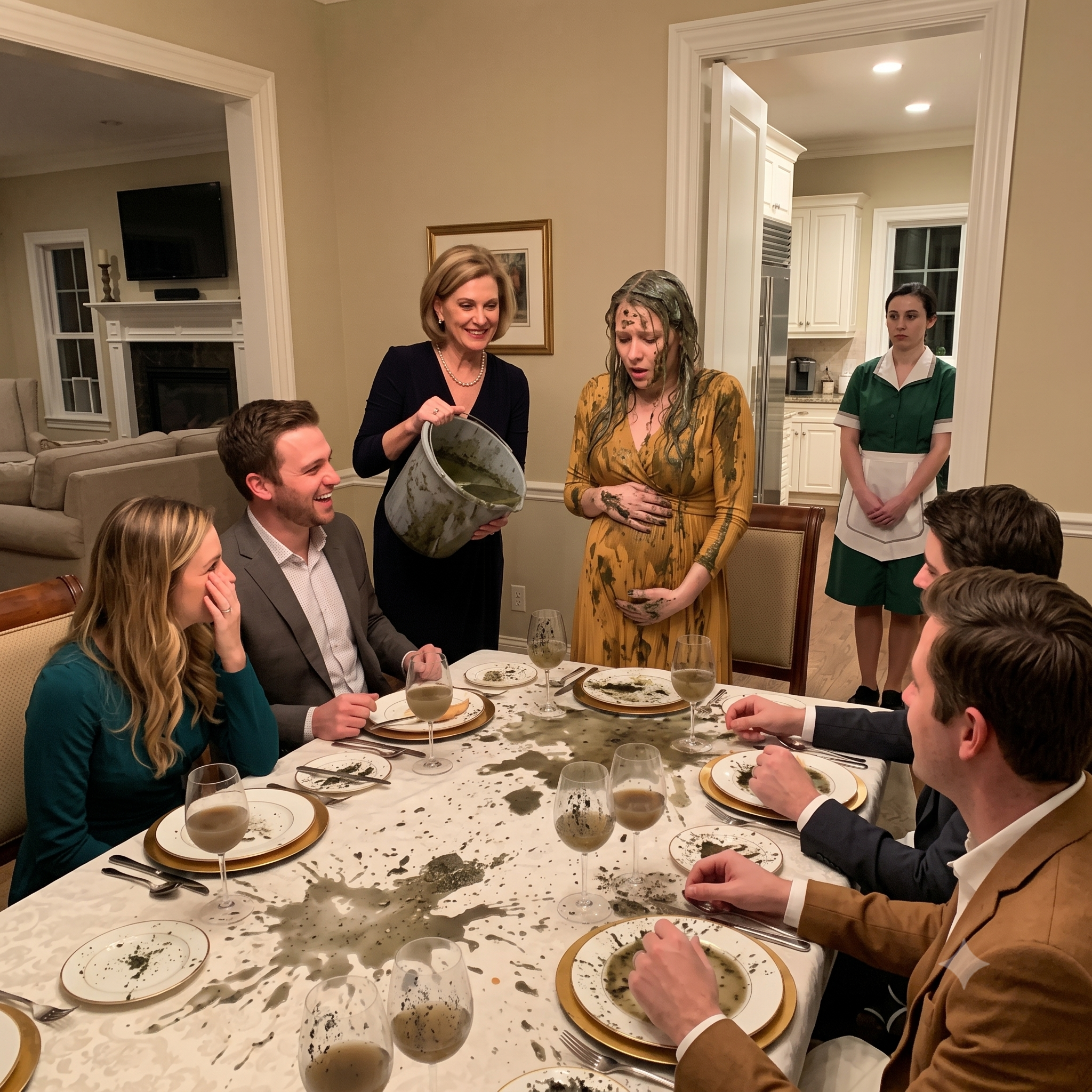 My Ex-Mother-in-Law Dumped Ice-Cold, Filthy Water Over My Pregnant Body at Dinner—And Kept Smirking the Entire Time