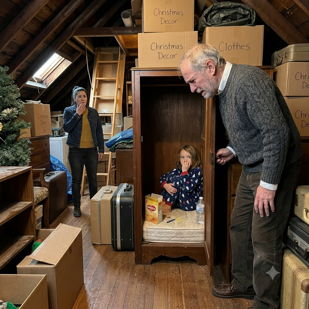 My son locked his five-year-old daughter inside my attic, flew to Hawaii with his wife, and left her with crackers and half a bottle of water.
