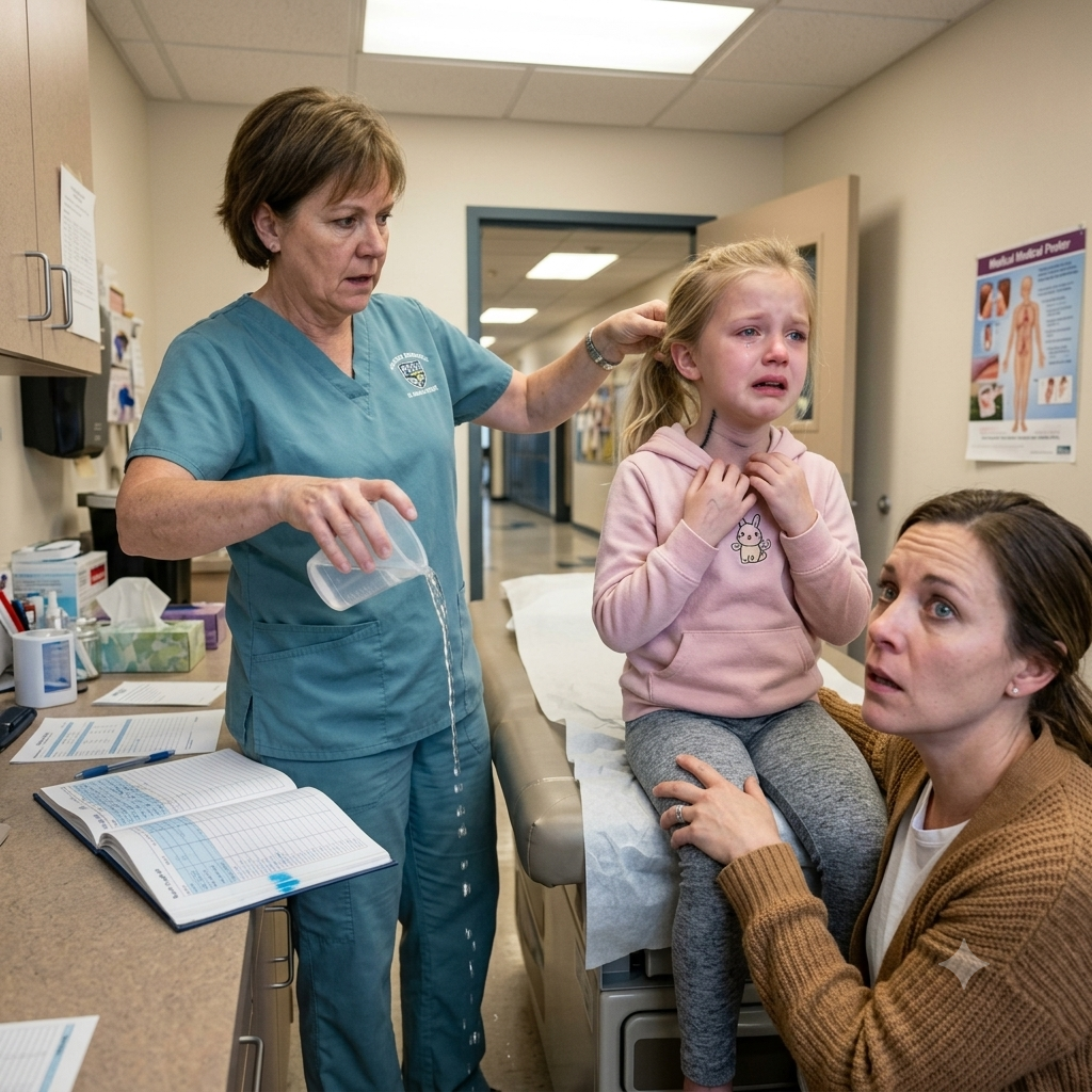 The School Nurse Looked Annoyed When My Daughter Wouldn’t Eat Because “It Hurt To Swallow”