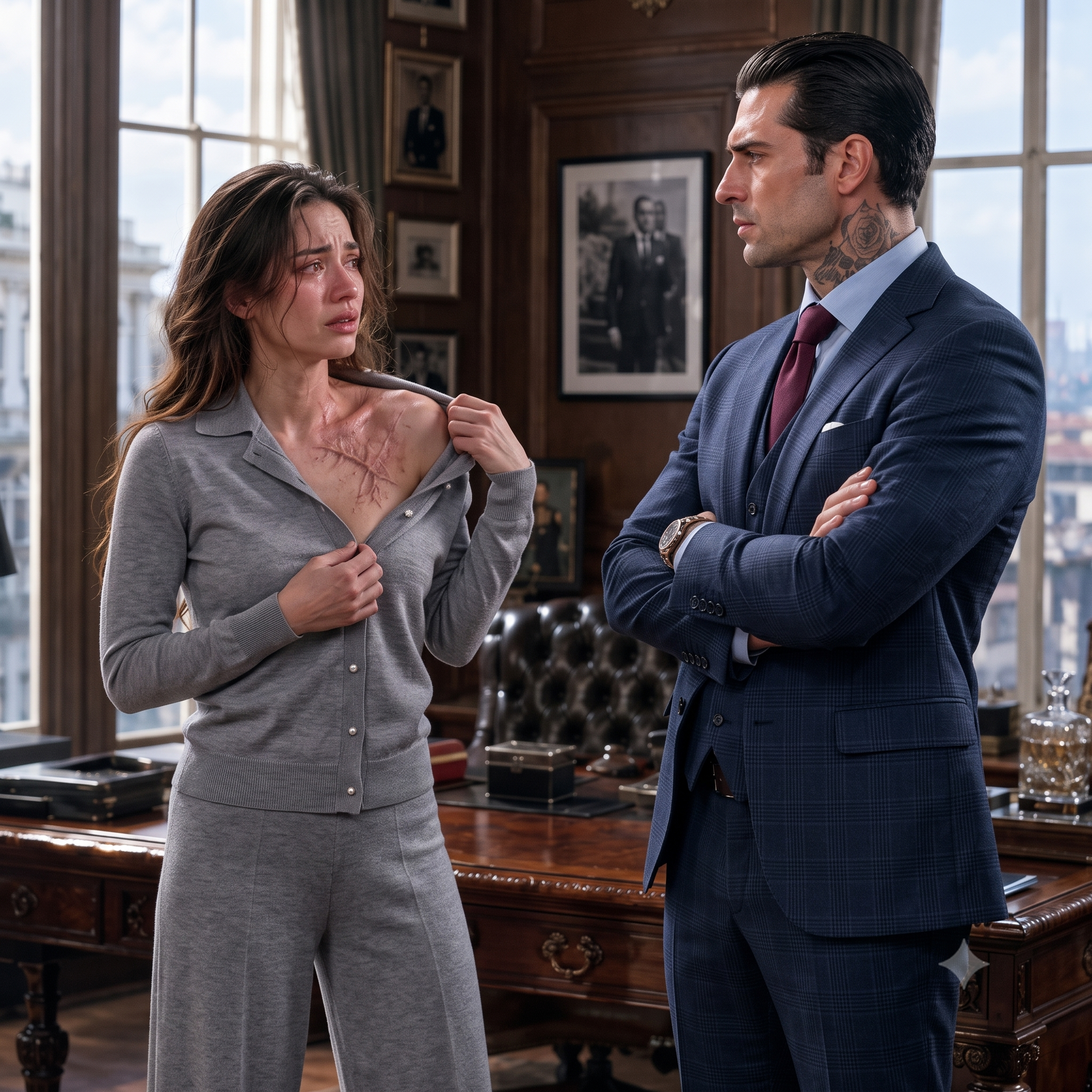 My Father… And My Brother Did That." Her Father Sold Her to Settle a Mafia Debt—But One Scarred Shoulder Made the Boss Ask Who Really Deserved to Pay
