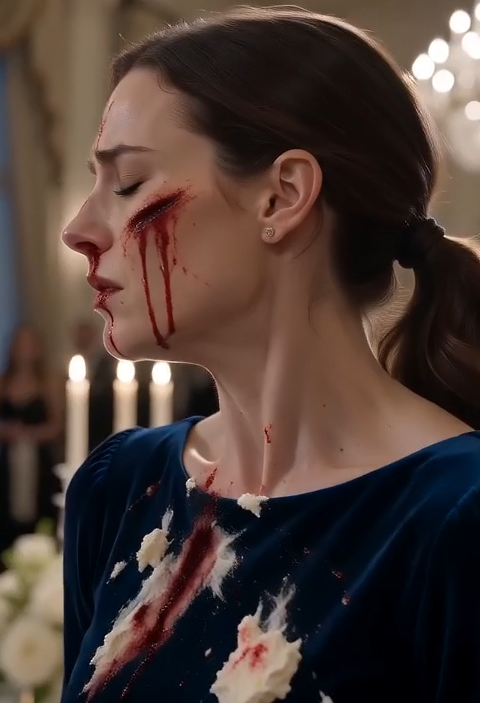 Silence fell throughout the room when a bride humiliated a woman in a burgundy dress