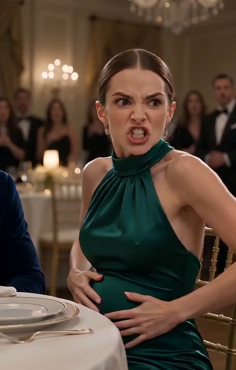 AN EIGHT-YEAR-OLD GIRL POINTED AT THE PREGNANT HEIRESS AND SAID, “THAT BELLY COMES OFF”—THEN THE MAFIA BOSS HER MOTHER ONCE SAVED WALKED INTO THE BALLROOM.
