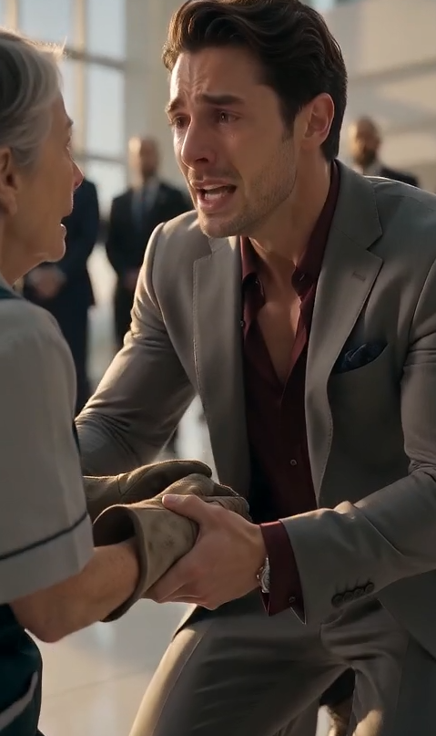 THE BILLIONAIRE CEO STOPPED AN ELDERLY JANITOR IN THE MIDDLE OF HIS LOBBY—THEN A SCAR BENEATH HER SLEEVE MADE HIM WHISPER, “MOM?”