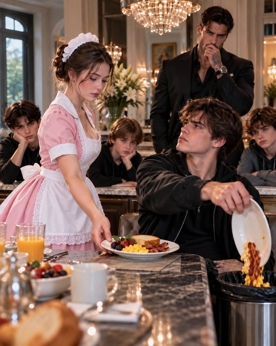 The most feared family in Fairhaven had destroyed every housekeeper who walked through their mansion doors, until one quiet young woman entered and made four broken sons beg her to stay. “You can hate me, you can fight me, but you won’t break me,” she told the mafia heir who thought nobody could challenge him.