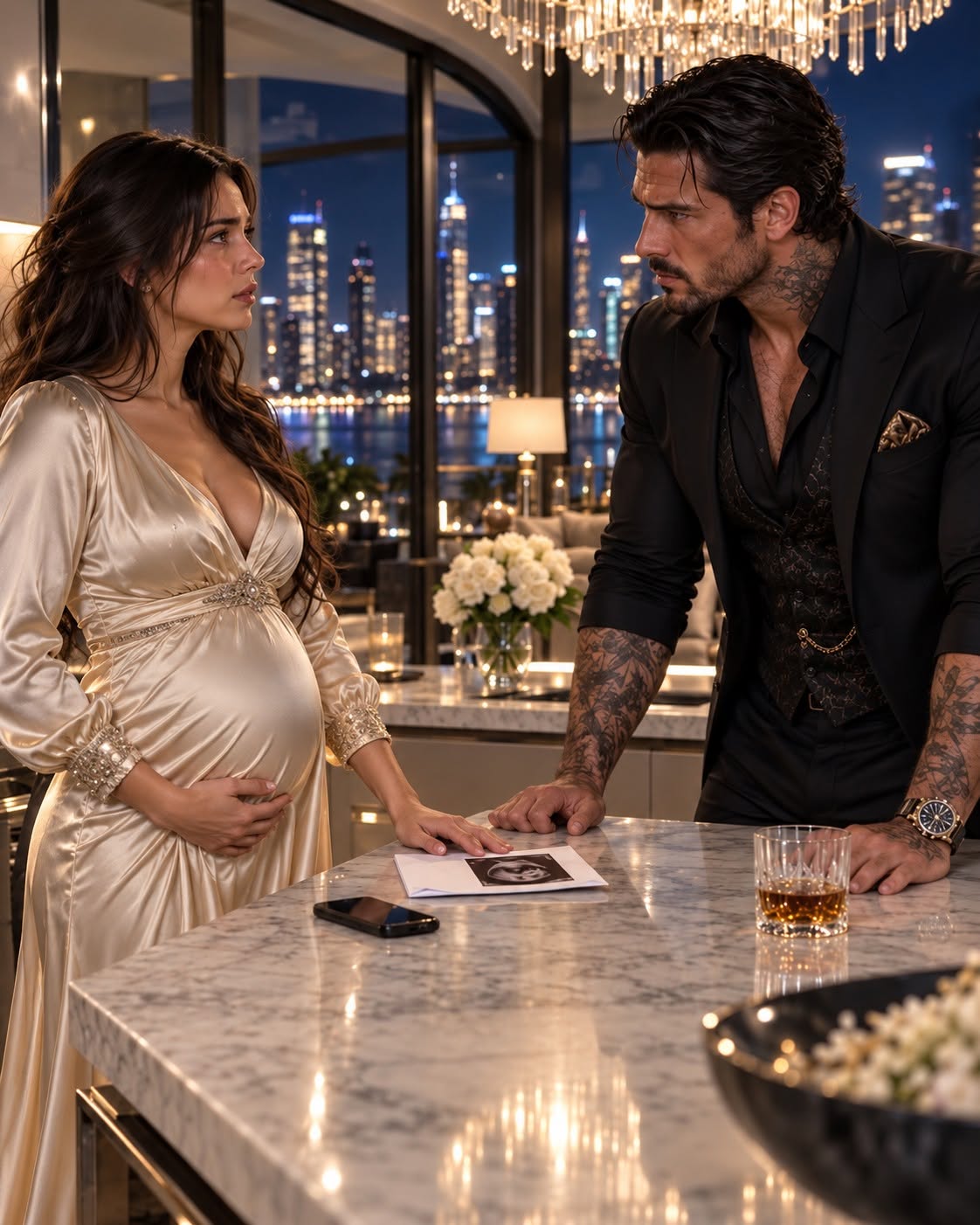 He Thought His Pregnant Wife Would Forgive Him Again—Until One Honeymoon Betrayal Cost the Mafia Boss His Family. A loaded gun resting on a marble dining table was a simple statement. A perfectly packed suitcase standing beside it was a heavier promise.