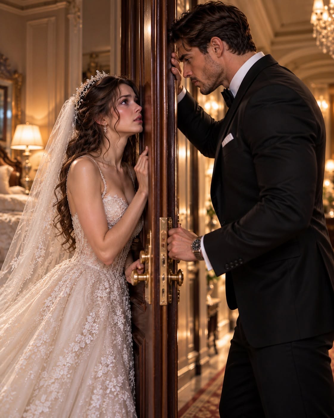 She locked the most feared man in Chicago out of their wedding-night bedroom, expecting anger, punishment, and the cold reality of marrying a powerful man. But the sentence Luca Moretti spoke from the other side of the door made me question everything I thought I knew about him.