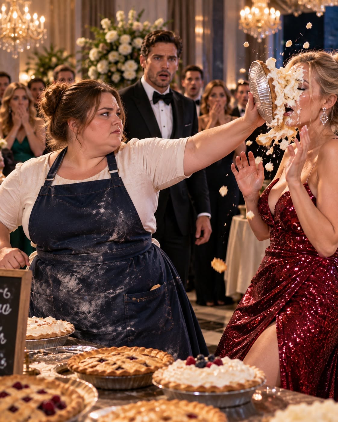 "Say Fat One More Time" — His Ex-Fiancée Insulted the Plus-Size Pie Maker... Then the Pie Flew. Rose Kowalik put a banana cream pie into a wealthy woman’s face in front of eighty people.