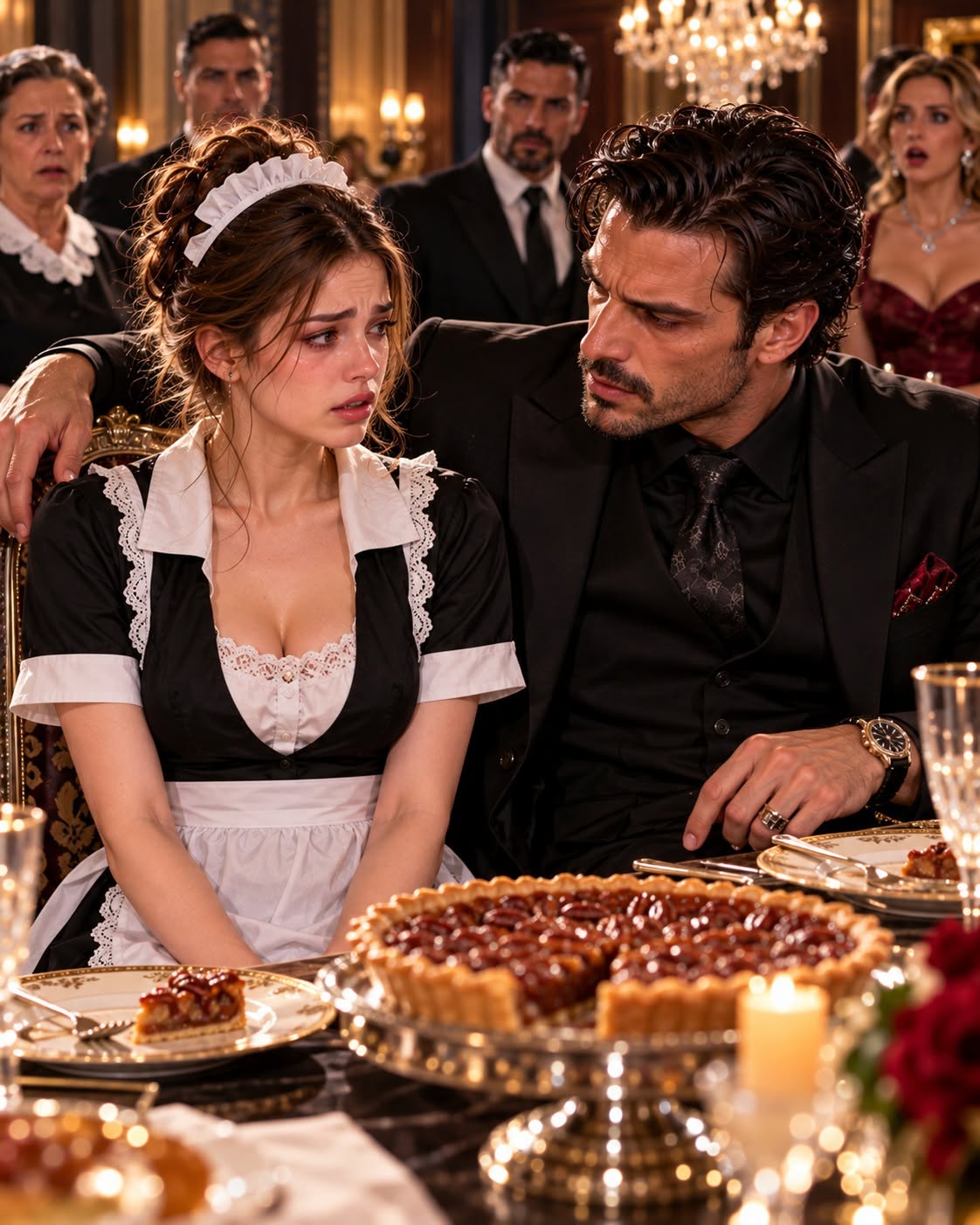 Who Made This Pecan Pie?” the Mafia Boss Demanded. When the Forgotten Maid Answered, He Ordered Her to Sit Beside Him, Unaware She Was Hiding a Secret. "Who made this pie?