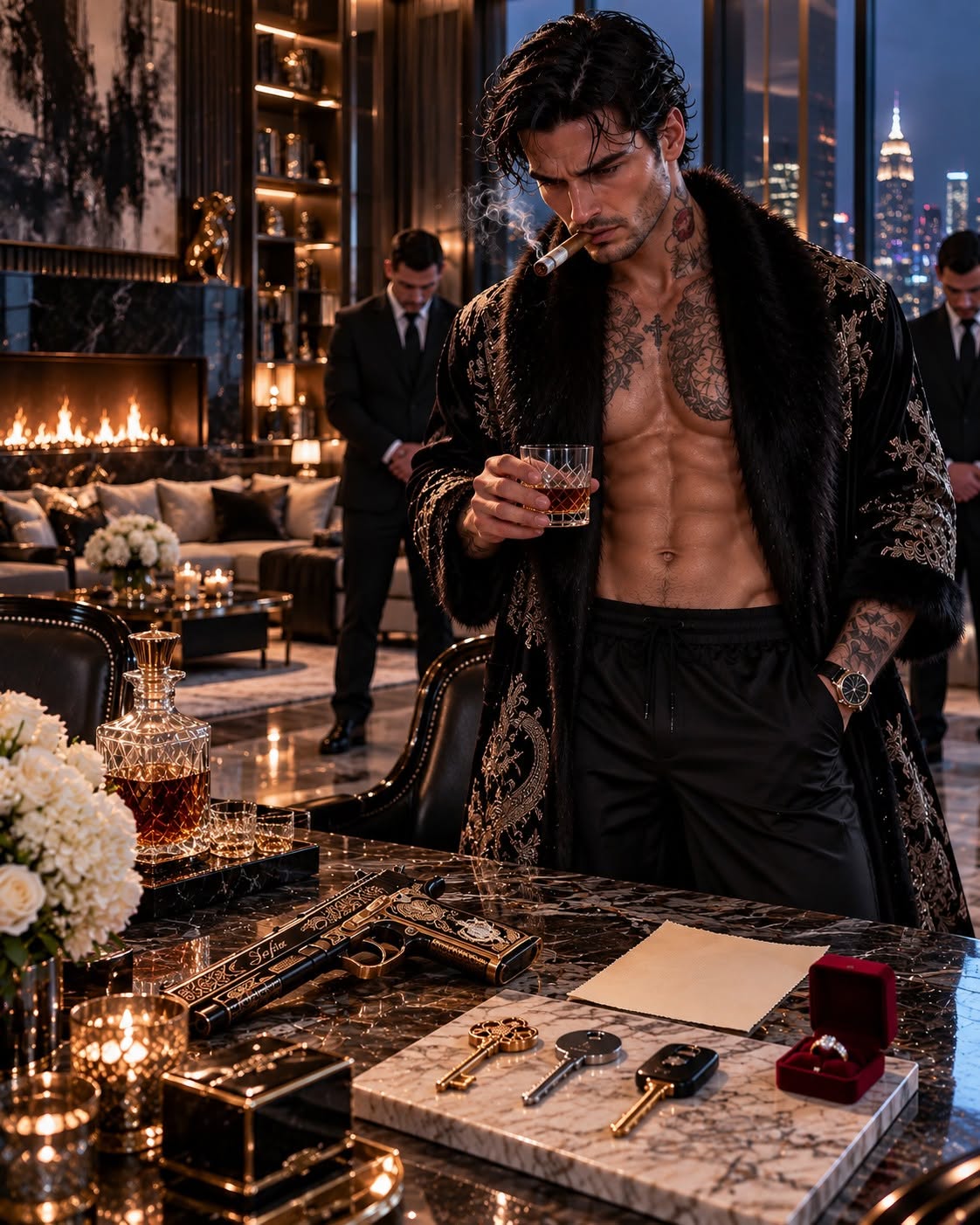 At 1:18 A.M., I walked into my husband's private library and found Chicago's most feared mafia boss with another woman adjusting his tie. I'd been married to Alessandro Moretti for fourteen years, and I'd welcomed his mistress into our home six times without knowing what they were doing behind my back. But when I discovered which bedroom they'd been using, I took off my wedding ring—because he'd betrayed me in the one place he knew should have been untouchable.