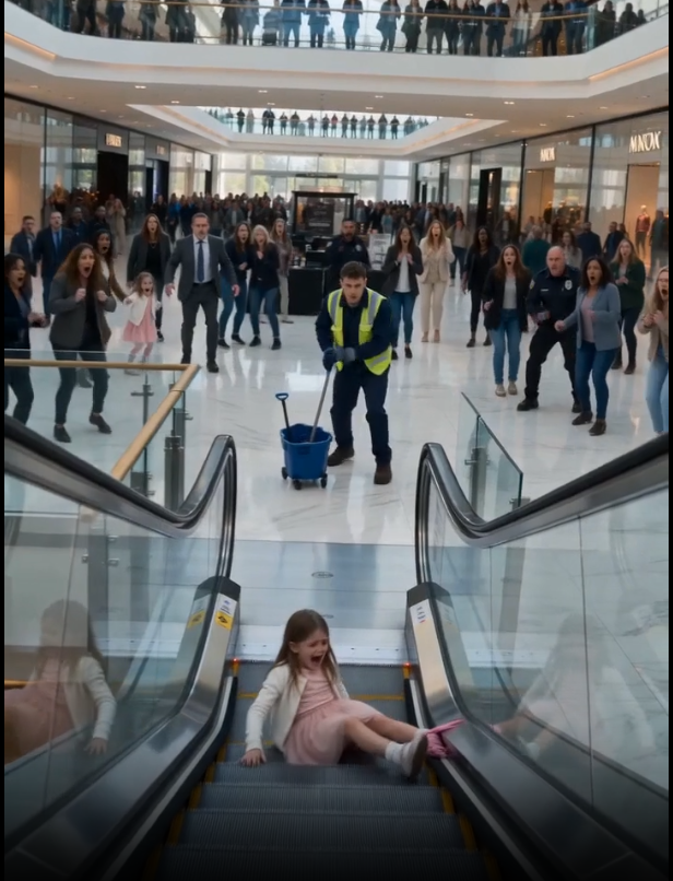 Le concierge s’est précipité pour sauver une petite fille dans le centre commercial… Personne n’imaginait ce qui allait se produire quelques minutes plus tard