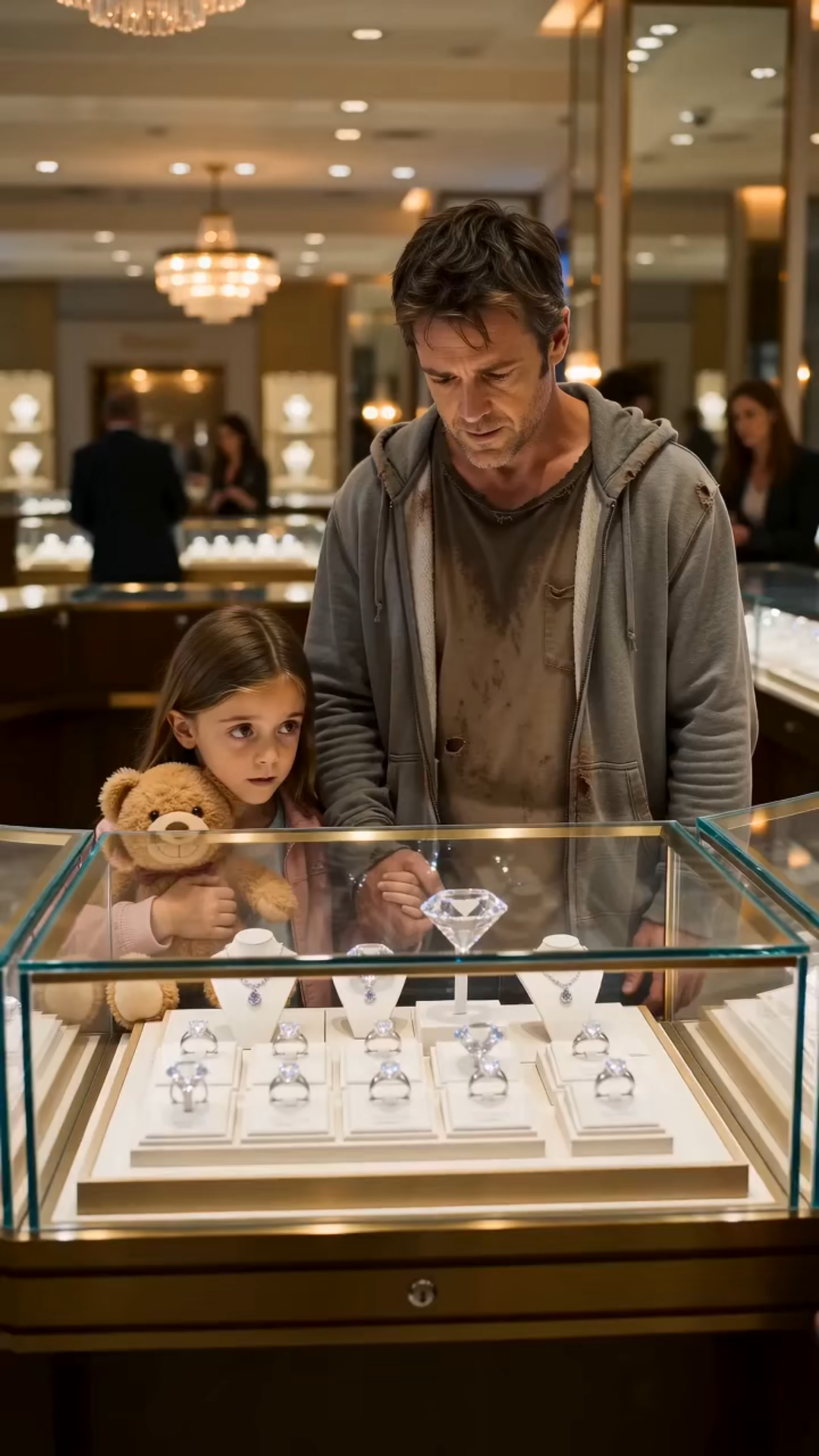 El padre entró a una joyería con su hija… y todos creyeron que había venido a robar