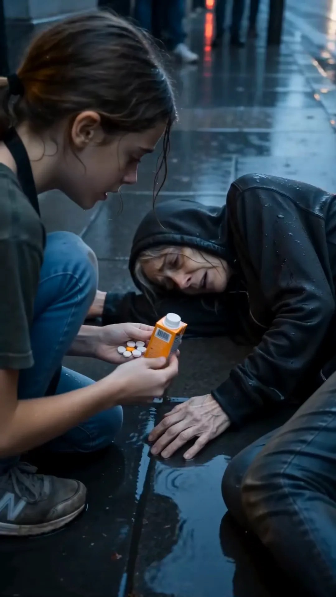 Une serveuse s'est aventurée sous la pluie pour aider une femme âgée que tout le monde ignorait… mais un coup de fil a chamboulé sa vie à jamais.